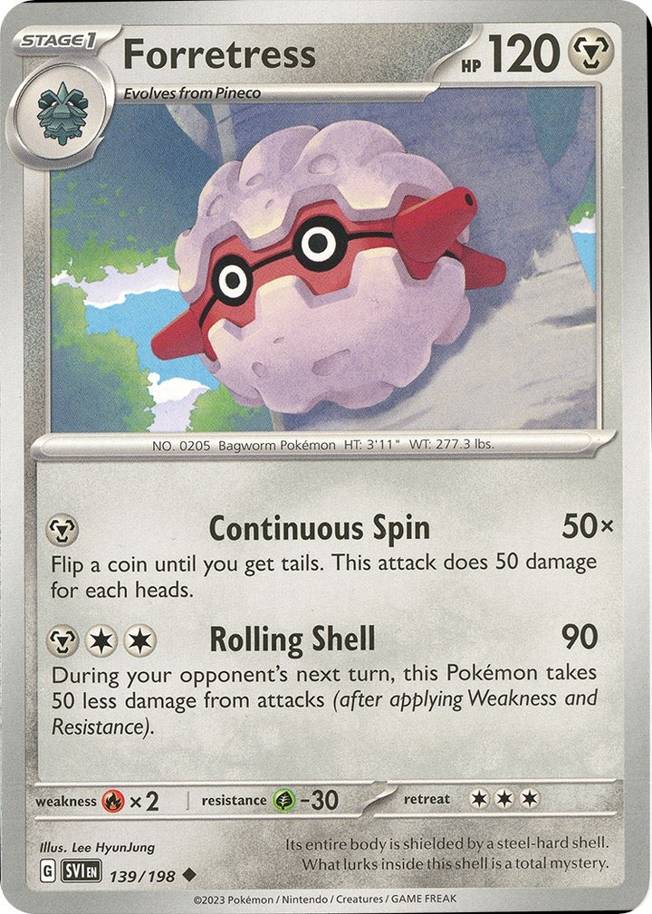 Image for Forretress (139/198) (SVI) - Pokemon