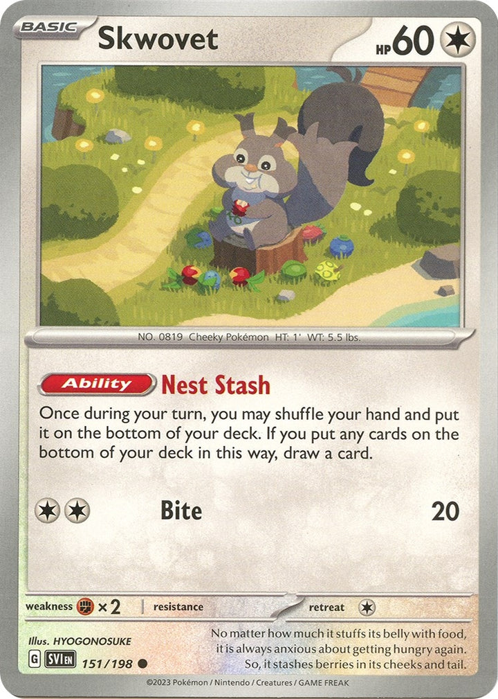 Image for Skwovet (151/198) (SVI) - Pokemon