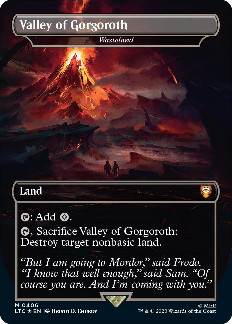 Image for Valley of Gorgoroth - Wasteland (Surge Foil) (406) - Magic: The Gathering