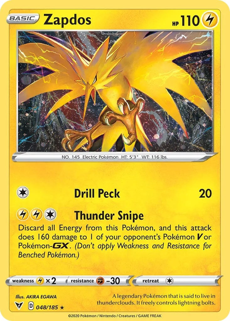 Image for Zapdos (Cosmos Holo) (048/185) (MCAP) - Pokemon
