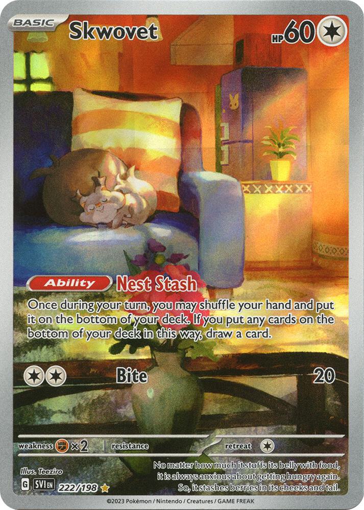 Image for Skwovet (222/198) (SVI) - Pokemon