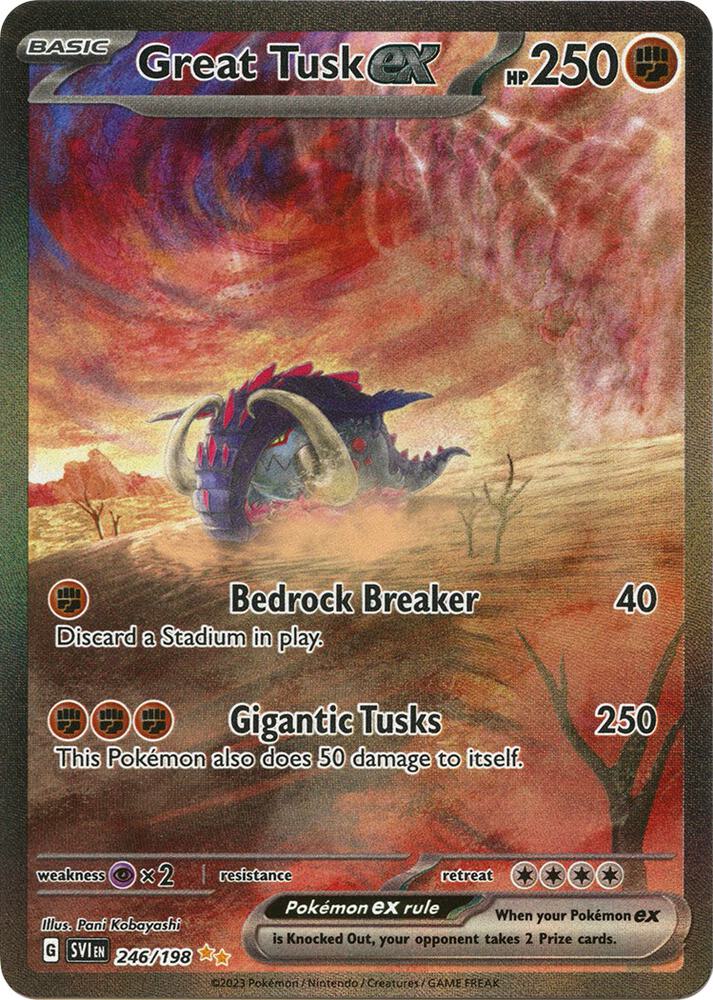 Image for Great Tusk ex (246/198) (SVI) - Pokemon