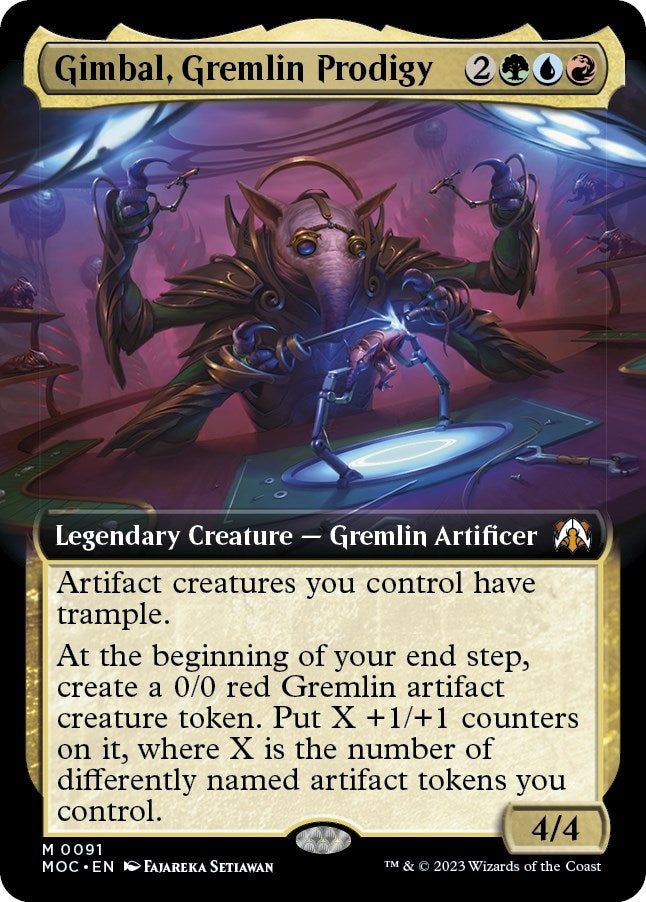 Image for Gimbal, Gremlin Prodigy (Extended Art) (91) - Magic: The Gathering