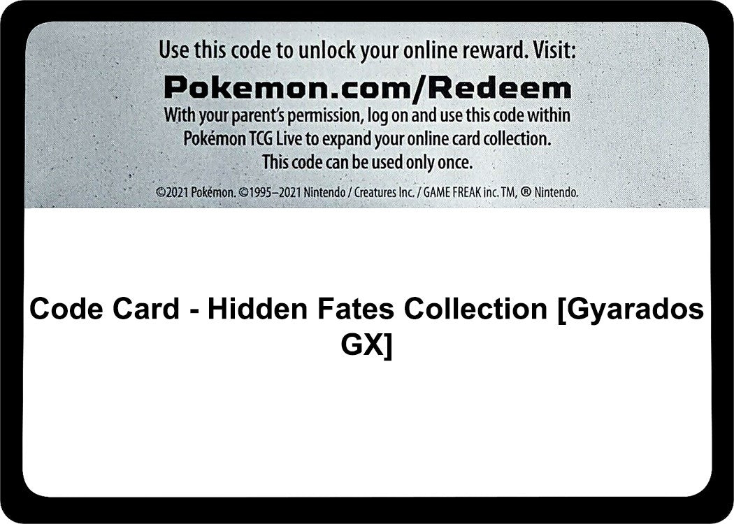 Image for Code Card - Hidden Fates Collection [Gyarados GX] (HIF) - Pokemon