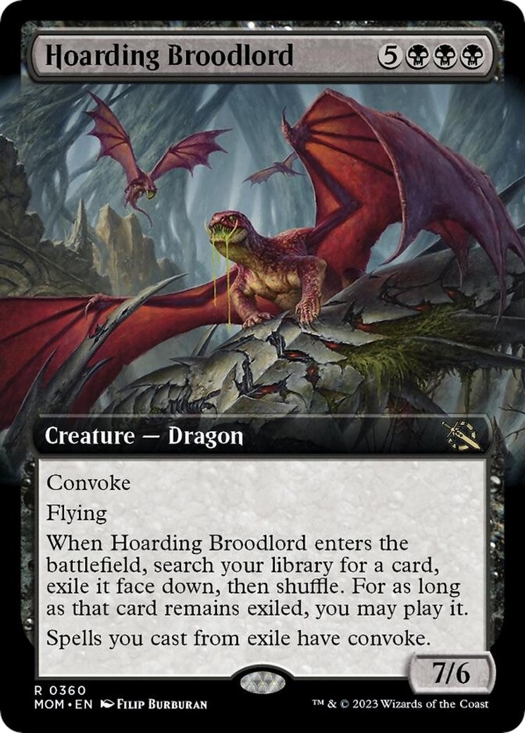 Image for Hoarding Broodlord (Extended Art) (360) - Magic: The Gathering