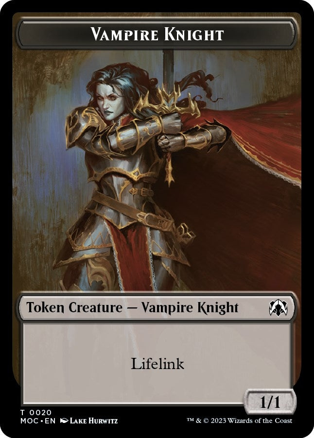 Image for Vampire Knight // Soldier Double-sided Token (20 // 8) - Magic: The Gathering