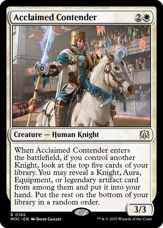 Image for Acclaimed Contender (166) (MOC) - Magic: The Gathering
