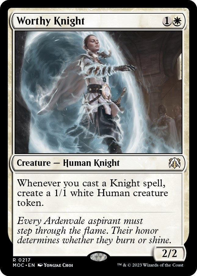 Image for Worthy Knight (217) - Magic: The Gathering