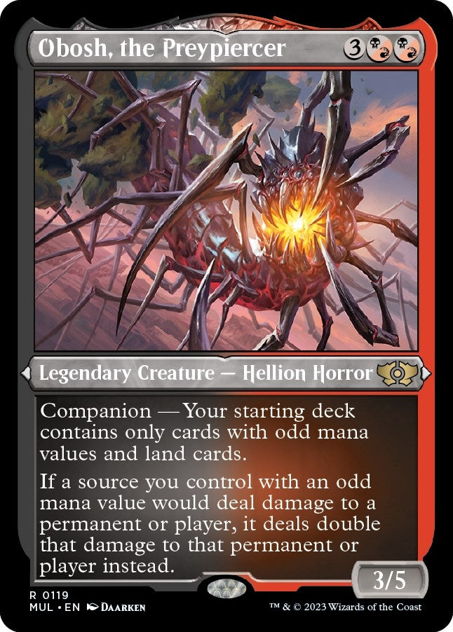 Image for Obosh, the Preypiercer (Foil Etched) (119) - Magic: The Gathering