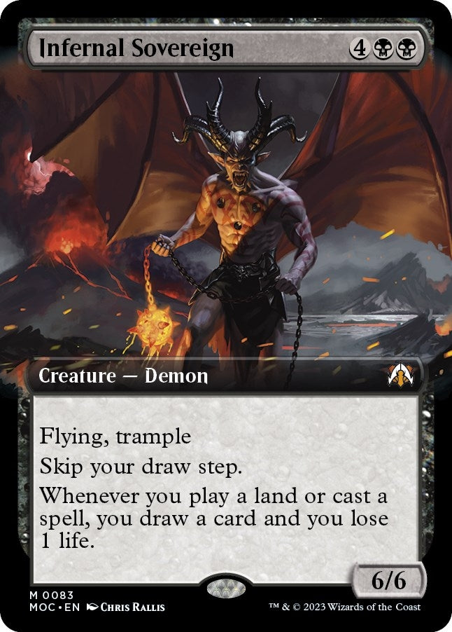 Image for Infernal Sovereign (Extended Art) (83) - Magic: The Gathering