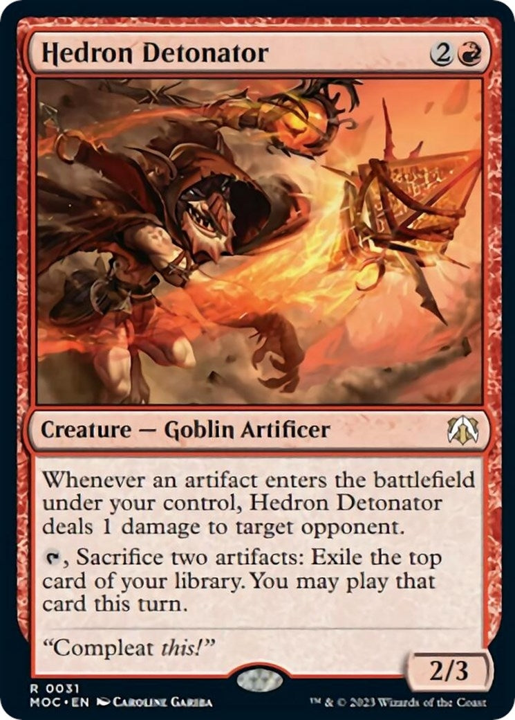 Image for Hedron Detonator (31) - Magic: The Gathering