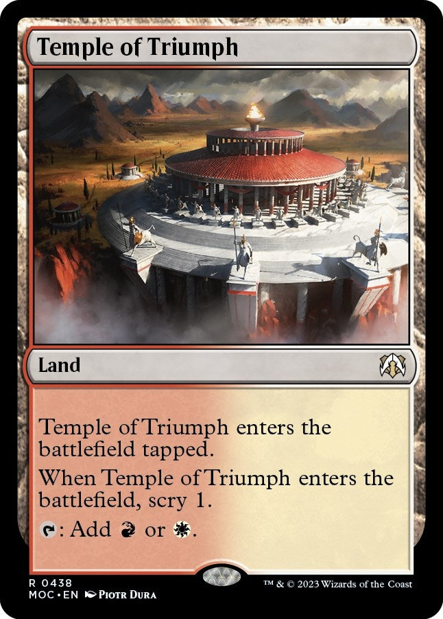 Image for Temple of Triumph (438) (MOC) - Magic: The Gathering