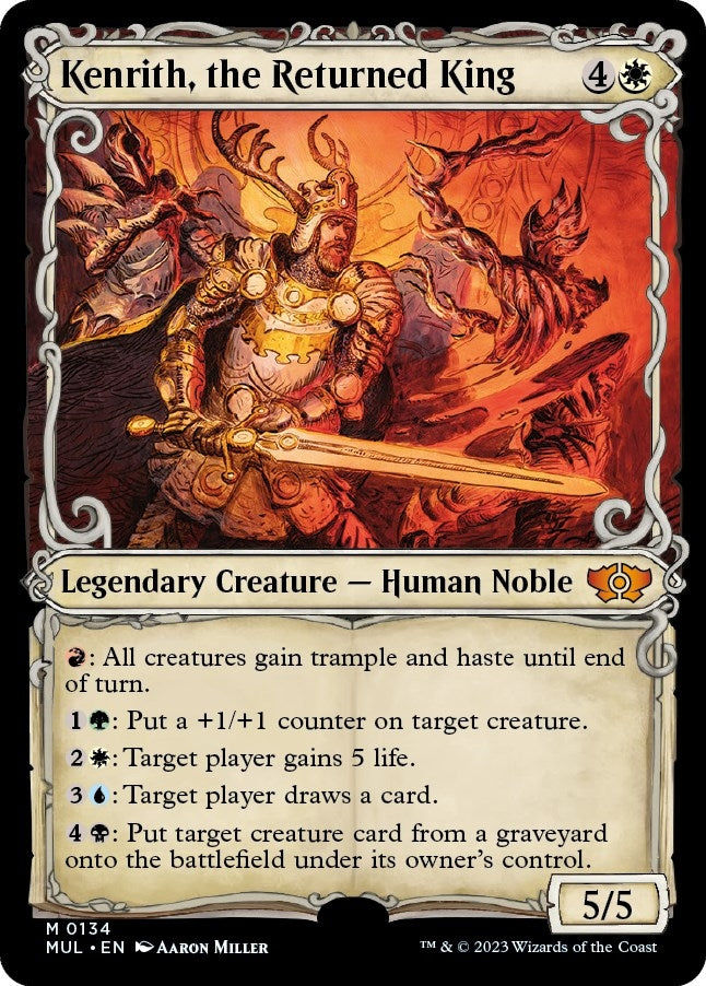 Image for Kenrith, the Returned King (Halo Foil) (134) (MUL) - Magic: The Gathering