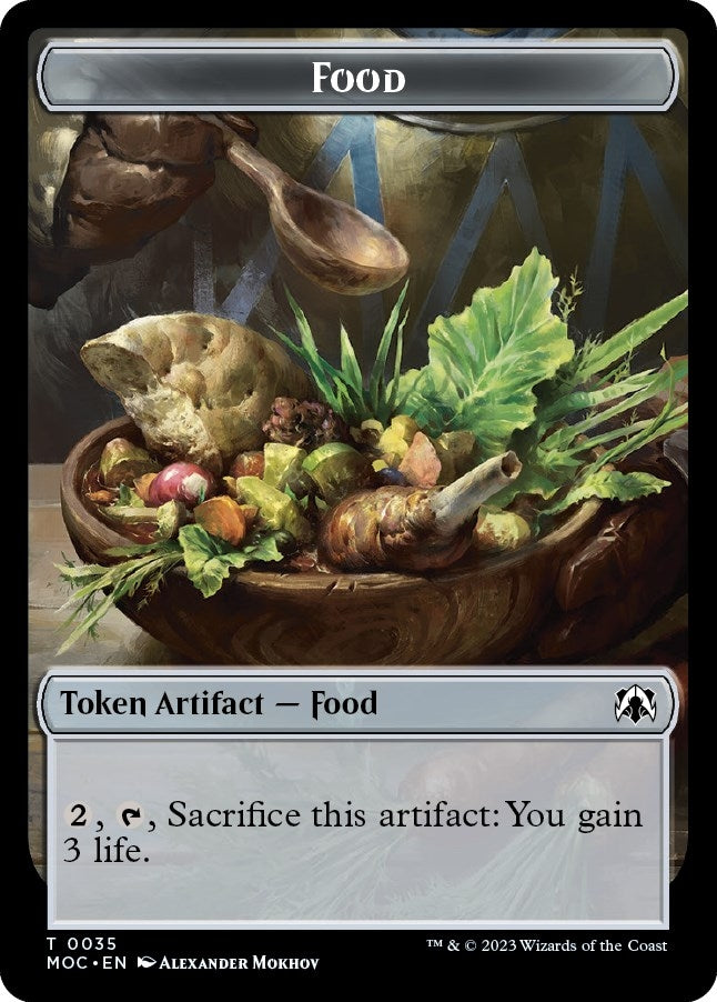 Image for Food // Replicated Ring Double-Sided Token (35 // 41) (MOC) - Magic: The Gathering