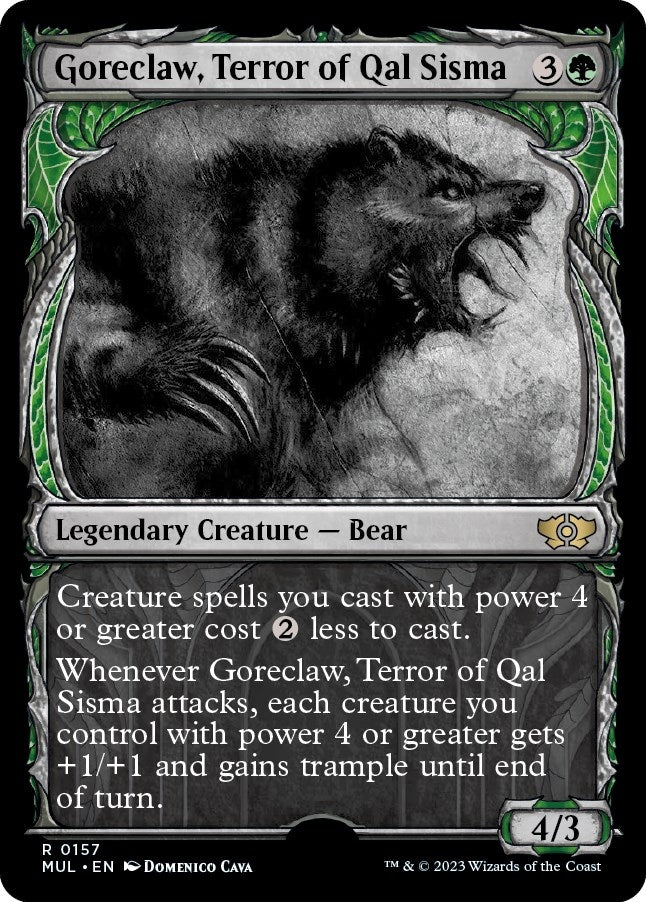 Image for Goreclaw, Terror of Qal Sisma (Halo Foil) (157) - Magic: The Gathering