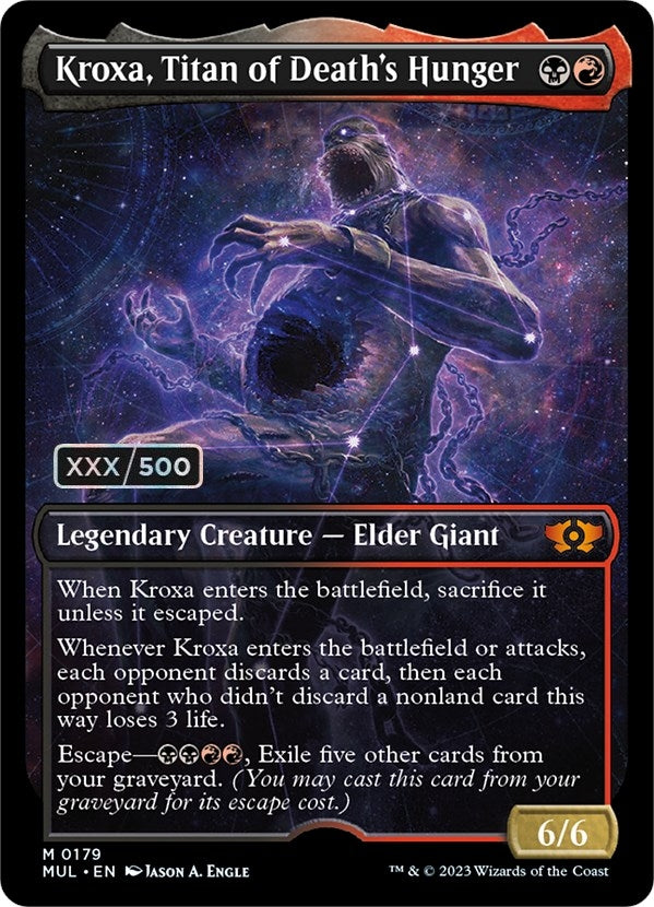 Image for Kroxa, Titan of Death's Hunger (Serial Numbered) (179) - Magic: The Gathering