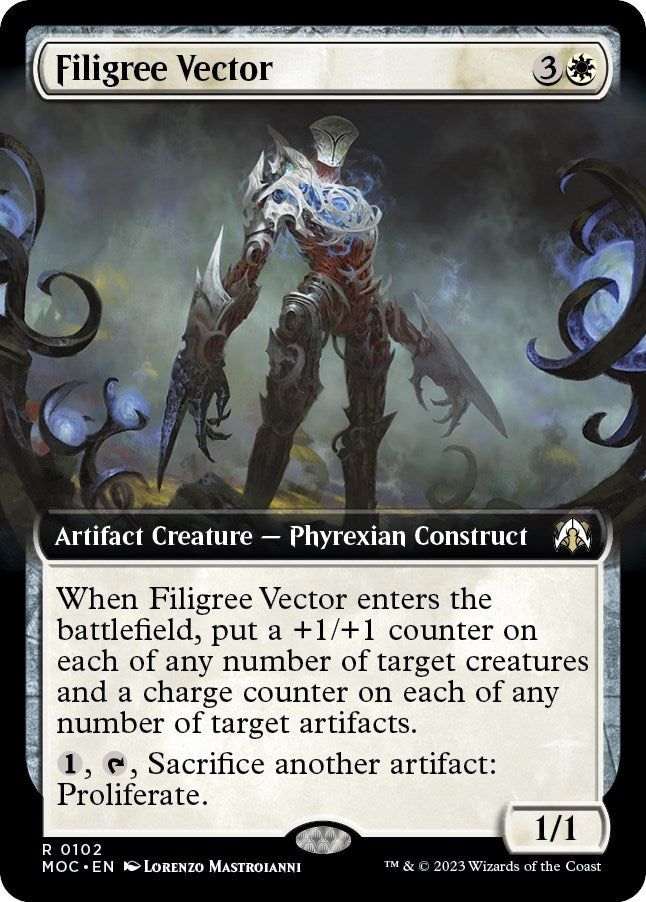 Image for Filigree Vector (Extended Art) (102) - Magic: The Gathering