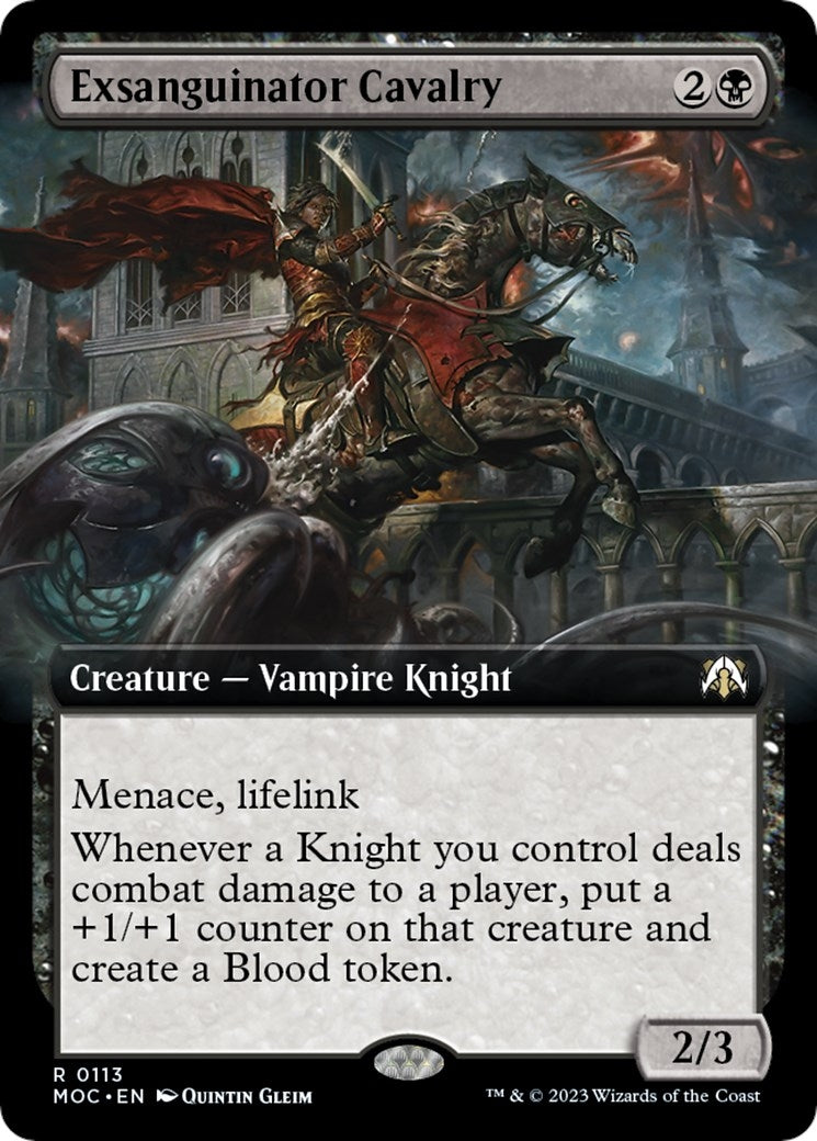 Image for Exsanguinator Cavalry (Extended Art) (113) - Magic: The Gathering