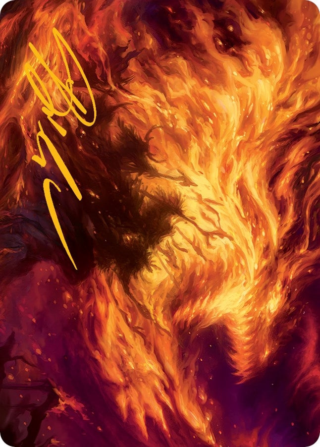 Image for Stoke the Flames Art Card (Gold-Stamped Signature) (38) (ASMOM) - Magic: The Gathering