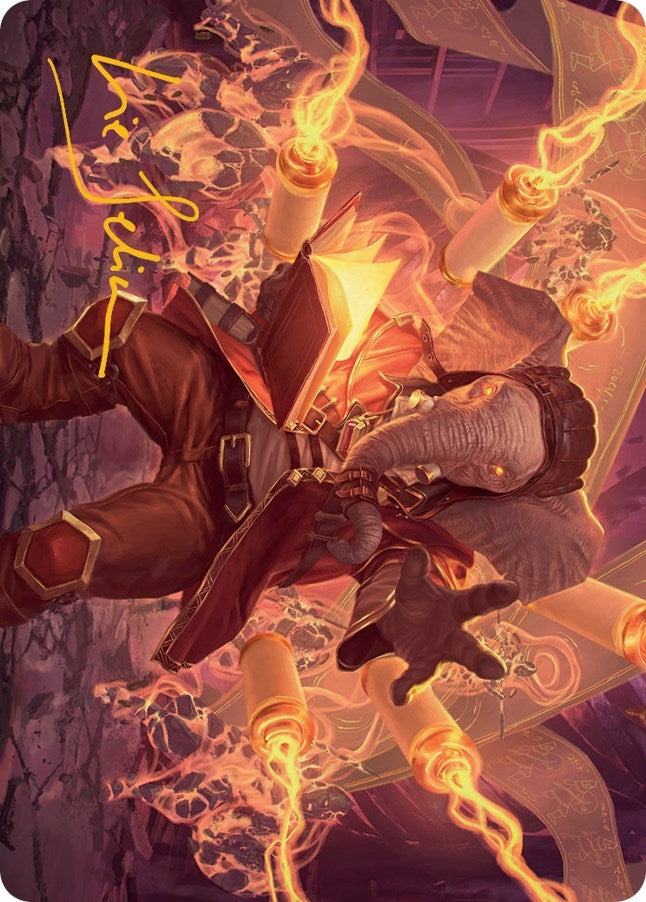 Image for Quintorius, Loremaster Art Card (52/81) (Gold-Stamped Signature) (52) (ASMOM) - Magic: The Gathering