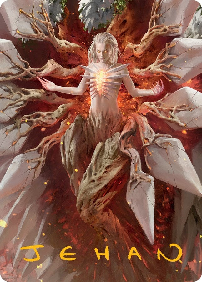 Image for Wrenn and Realmbreaker Art Card (Gold-Stamped Signature) (56) (ASMOM) - Magic: The Gathering