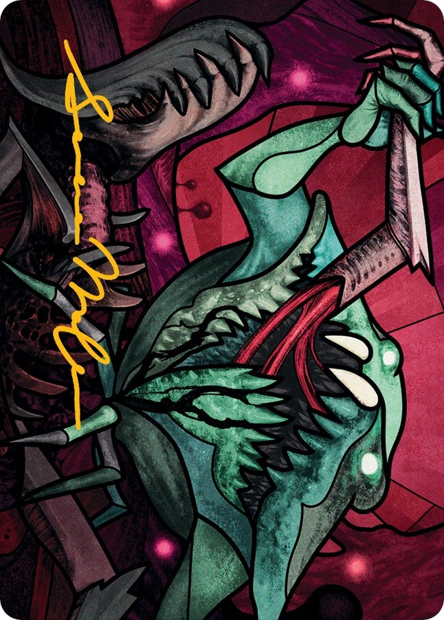Image for Yargle, Glutton of Urborg Art Card (Gold-Stamped Signature) (72) (ASMOM) - Magic: The Gathering