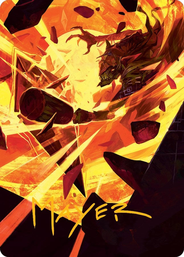Image for Zada, Hedron Grinder Art Card (Gold-Stamped Signature) (75) - Magic: The Gathering