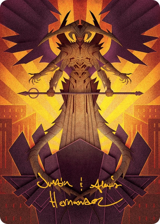 Image for Atraxa, Praetors' Voice Art Card (Gold-Stamped Signature) (77) (ASMOM) - Magic: The Gathering