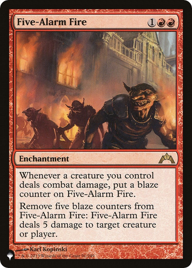 Image for Five-Alarm Fire (91/249) (LIST) - Magic: The Gathering