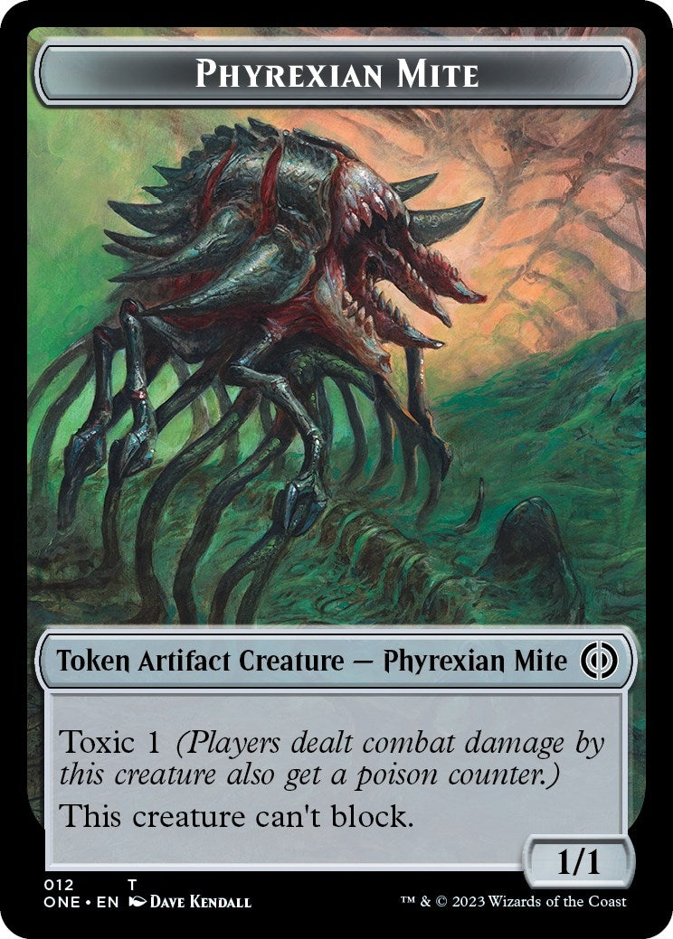 Image for Phyrexian Mite (012) // The Hollow Sentinel Double-sided Token (12 // 9) - Magic: The Gathering