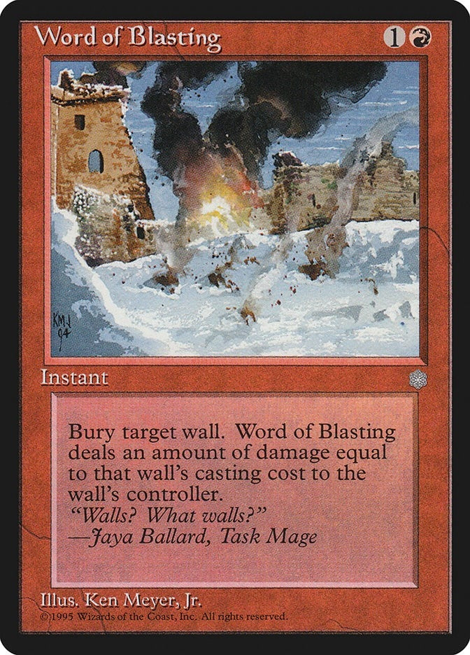 Image for Word of Blasting - Magic: The Gathering