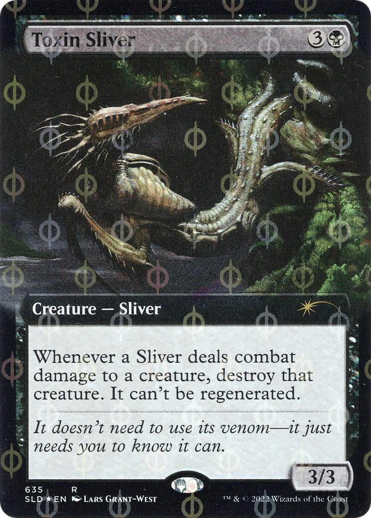 Image for Toxin Sliver (Extended Art) (Step-and-Compleat Foil) (635) - Magic: The Gathering