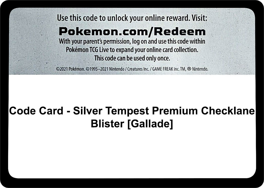 Image for Code Card - Silver Tempest Premium Checklane Blister [Gallade] (SWSH12) - Pokemon