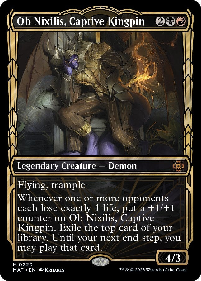 Image for Ob Nixilis, Captive Kingpin (Halo Foil) (220) (MAT) - Magic: The Gathering