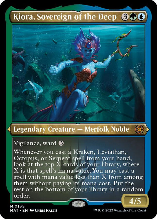 Image for Kiora, Sovereign of the Deep (Foil Etched) (135) - Magic: The Gathering