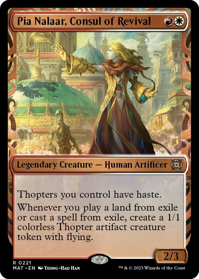 Image for Pia Nalaar, Consul of Revival (Halo Foil) (221) - Magic: The Gathering