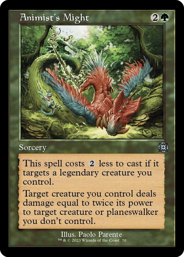 Image for Animist's Might (Retro Frame) (70) (MAT) - Magic: The Gathering