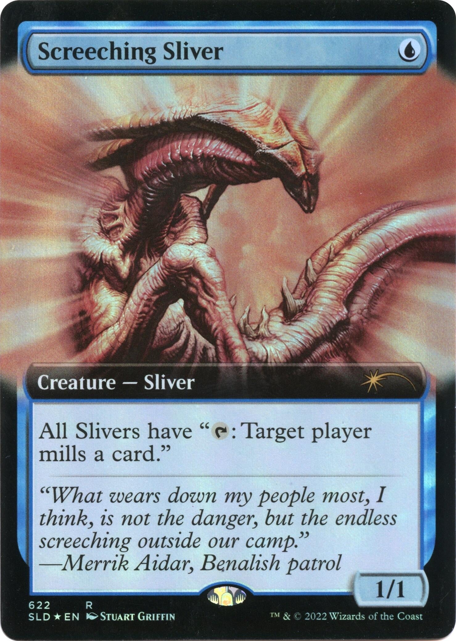 Image for Screeching Sliver (Extended Art) (622) - Magic: The Gathering