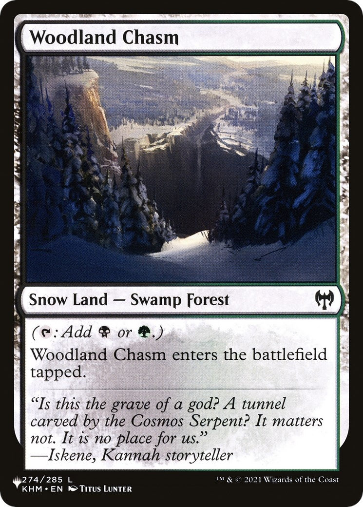 Image for Woodland Chasm (274) - Magic: The Gathering