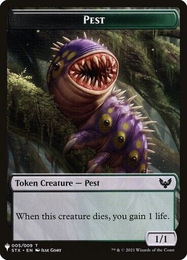 Image for Pest // Emblem - Lukka, Wayward Bonder Double-Sided Token (5 // 8) (LIST) - Magic: The Gathering