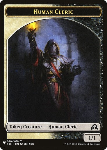 Image for Human Cleric // Emblem - Arlinn, Embraced by the Moon Double-Sided Token (10 // 18) - Magic: The Gathering