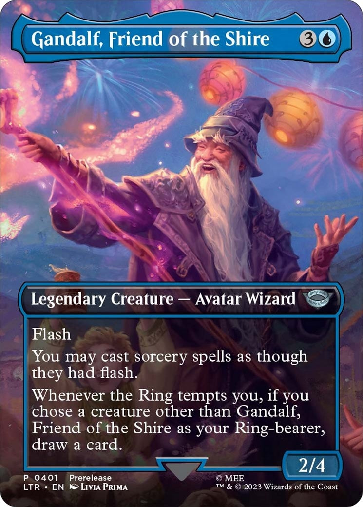 Image for Gandalf, Friend of the Shire (Borderless) (401) - Magic: The Gathering