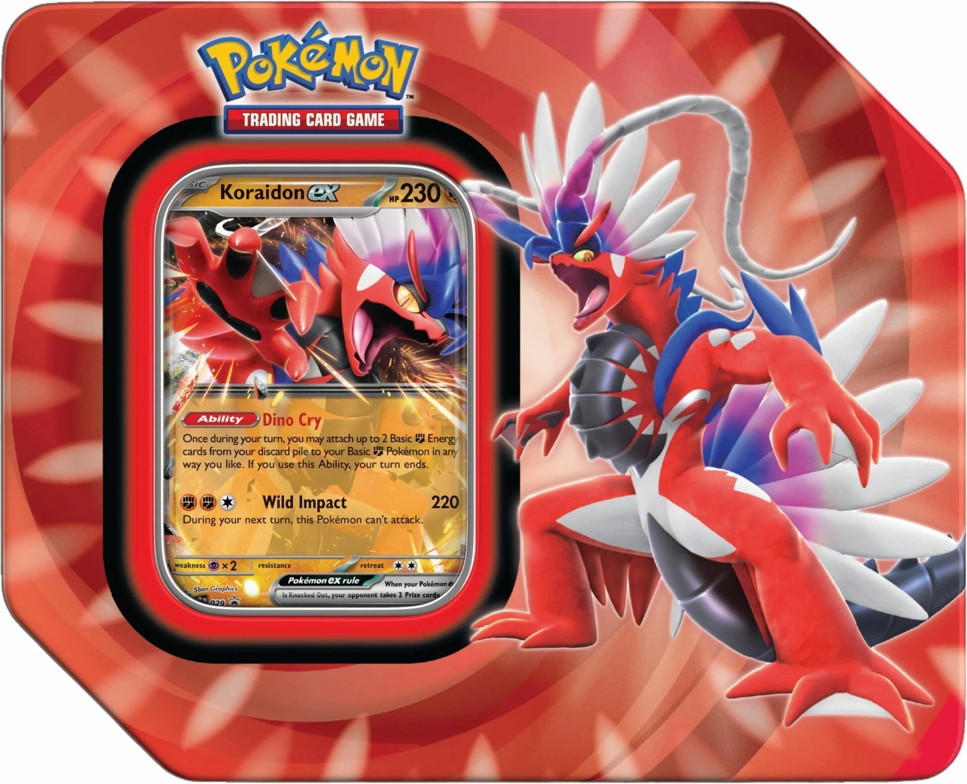 Image for Paldea Legends Tin [Koraidon ex] (International Version) - Pokemon