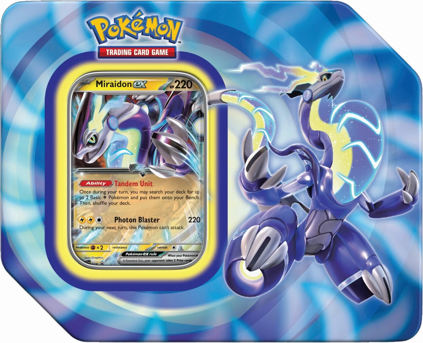 Image for Paldea Legends Tin [Miraidon ex] (International Version) - Pokemon