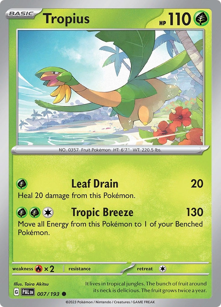 Image for Tropius (007/193) (PAL) - Pokemon