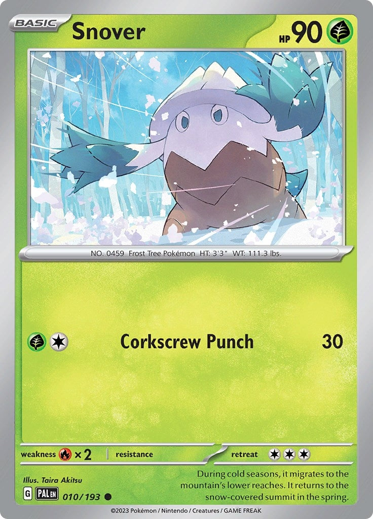 Image for Snover (010/193) (PAL) - Pokemon