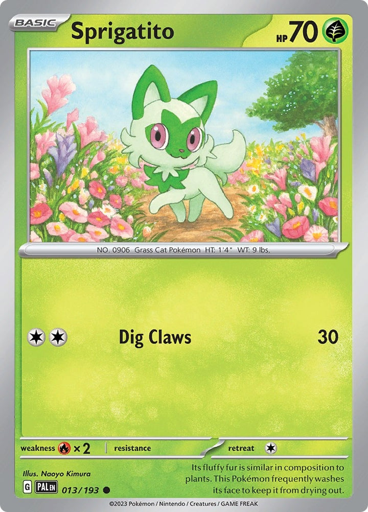 Image for Sprigatito (013/193) (PAL) - Pokemon