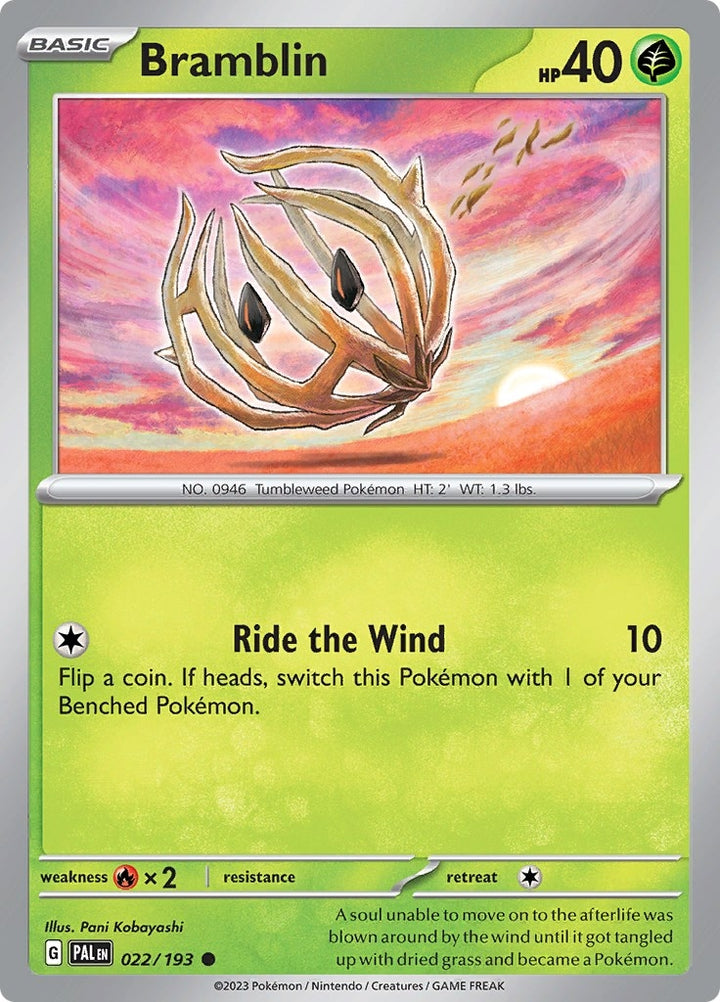 Image for Bramblin (022/193) (PAL) - Pokemon