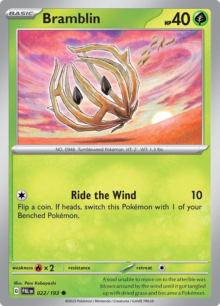 Image for Bramblin (022/193) (PAL) - Pokemon