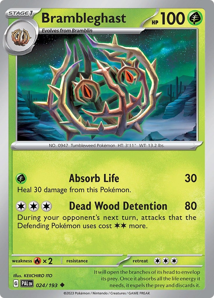 Image for Brambleghast (024/193) (PAL) - Pokemon